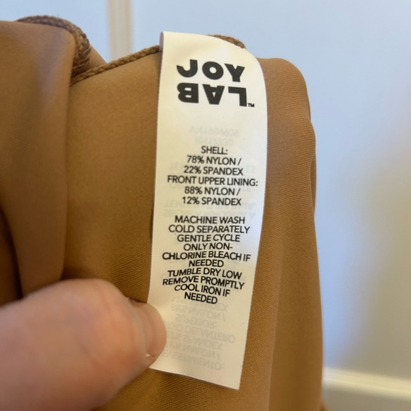 JoyLab from Target flare leg bodysuit brown/light brown full size med jumpsuit - Picture 7 of 9